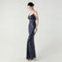 Graceful Sequin Embellished Mesh Mermaid Maxi Dress